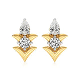 Mode | Round and Pear Duo Lab-Grown Diamond Studs - Nivara
