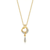Sneh | Elegant Round Lab Grown Diamonds Heart Pendant - Nivara
