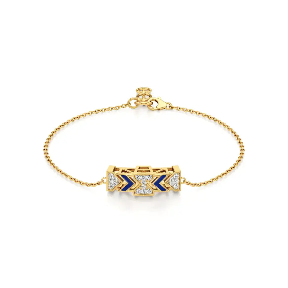 Rupak | Daily Wear Round Lab Grown Diamonds Chain Bracelet - Nivara