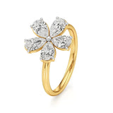 Flora | Pear Diamonds in Flora Design - Nivara