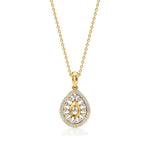 Celesta | Elegant Round Lab Grown Diamonds Cluster Pendant - Nivara