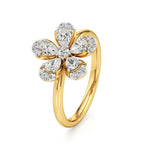 Flora | Round & Pear Lab-Grown Diamond Ring - Nivara
