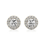 Mira | Round Lab-Grown Diamonds with Halo Studs - Nivara