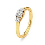 Aria | Round Lab-Grown Diamond Three-Stone Ring - Nivara