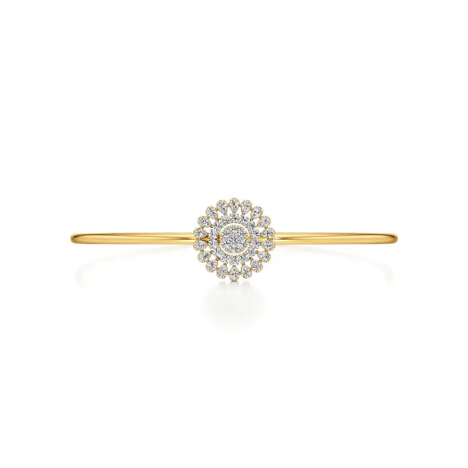 Sol | Classic Round Lab Grown Diamonds Bangle - Nivara