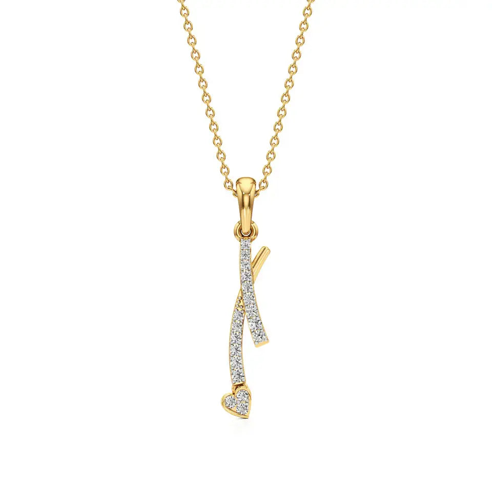 Mode | Round Lab Grown Diamonds Pendant - Nivara