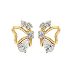 Vanya | Pear & Round Lab-Grown Diamonds Butterfly Studs - Nivara
