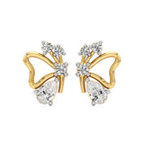 Vanya | Pear & Round Lab-Grown Diamonds Butterfly Studs - Nivara