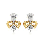 Mode | Pear & Round Lab-Grown Diamond Duo Studs - Nivara