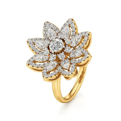 Flora | Round & Pear Lab-Grown Diamond Ring - Nivara