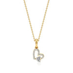 Sneh | Classic Heart & Round Lab Grown Diamonds Pendant - Nivara