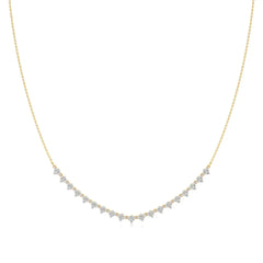 Noor | Classic Round Lab Grown Diamonds Necklace - Nivara