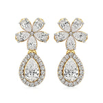 Vanya | Pear & Round Lab-Grown Diamonds Teardrop Studs - Nivara