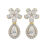 Vanya | Pear & Round Lab-Grown Diamonds Teardrop Studs - Nivara