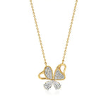 Vanya | Elegant Round Lab Grown Diamonds Butterfly Wings Pendant - Nivara
