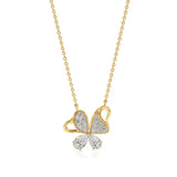 Vanya | Elegant Round Lab Grown Diamonds Butterfly Wings Pendant - Nivara