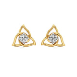 Flora | Round Solitaire Lab-Grown Diamond Studs - Nivara