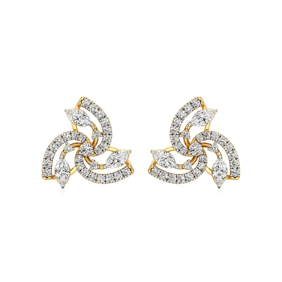 Mode | Round Lab-Grown Diamonds Halo Studs - Nivara
