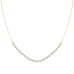 Noor | Round Lab Grown Diamonds Necklace - Nivara