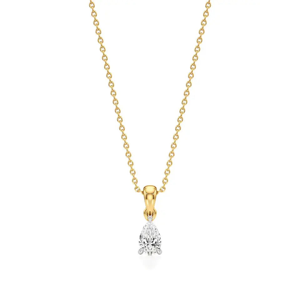 Thea | Pear-Cut Solitaire Lab Grown Diamond Pendant - Nivara