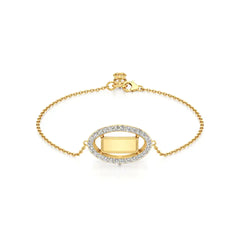 Rupak | Daily Wear Halo Round Lab Grown Diamonds Chain Bracelet - Nivara