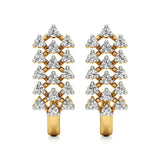 Jess | Round Lab-Grown Diamonds on J-Shaped Studs - Nivara