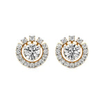 Sol | Round Lab-Grown Diamonds Halo Studs - Nivara