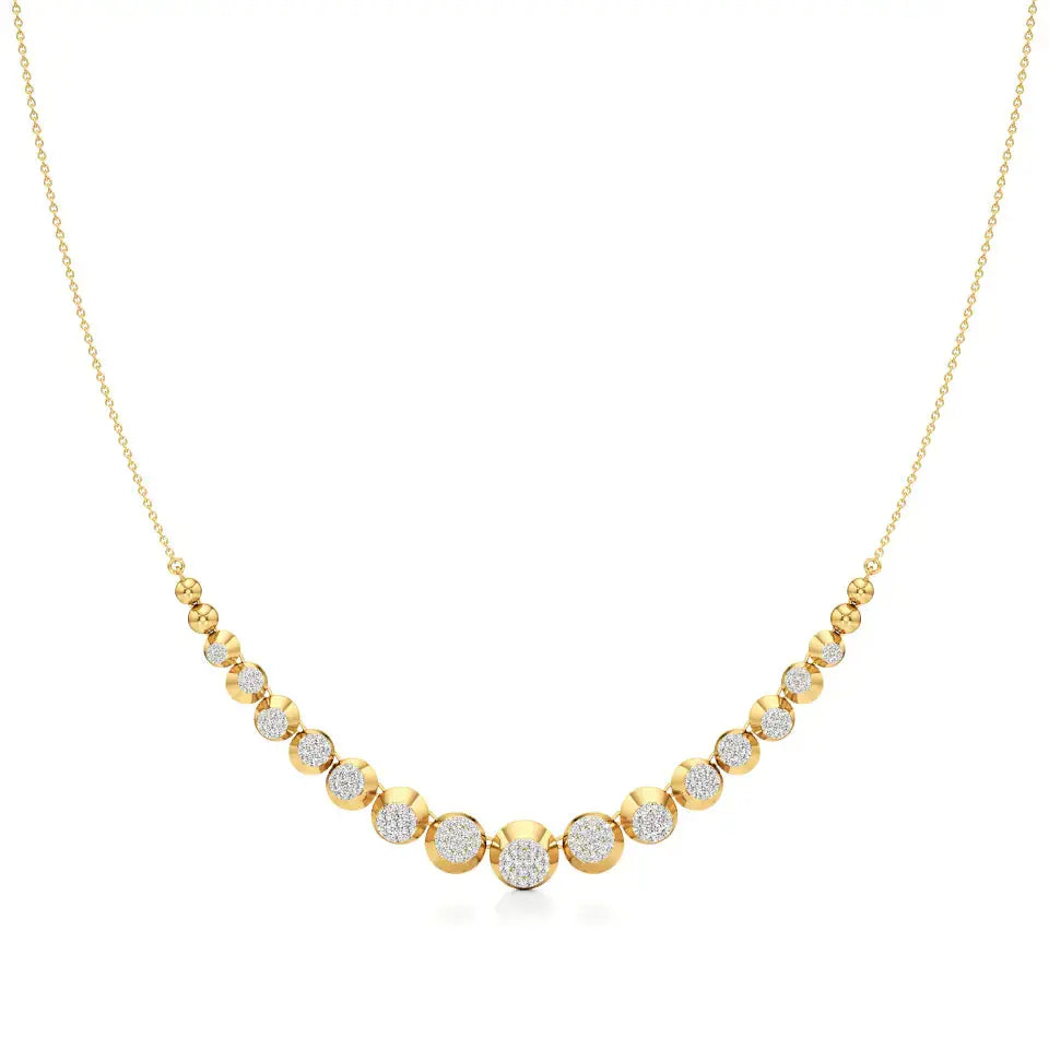 Mode | Elegant Round Lab Grown Diamond Necklace - Nivara