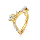 Mode | Round & Pear Lab-Grown Diamond Ring - Nivara