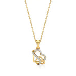 Sneh | Round Lab Grown Diamonds Heart Pendant - Nivara