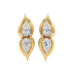 Mode | Pear Duo Lab-Grown Diamond Studs - Nivara