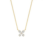 Vanya | Marquise & Pear Lab Grown Diamonds Butterfly Pendant - Nivara