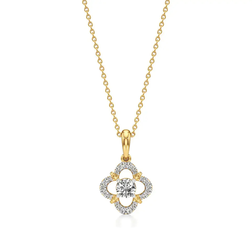 Flora | Elegant Lab Grown Diamond Pendant - Nivara