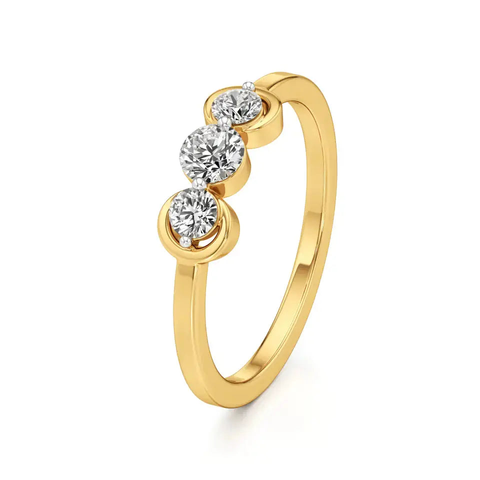 Foreva | Lab-Grown Diamond Three-Stone Ring - Nivara