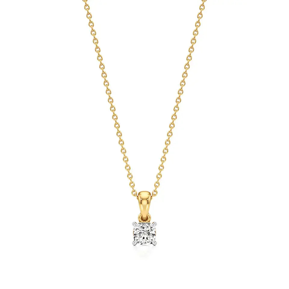 Thea | Cushion-Cut Solitaire Lab Grown Diamond Pendant - Nivara