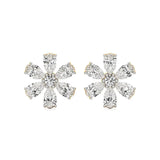 Flora | Pear & Round Lab-Grown Diamond Floral Studs - Nivara