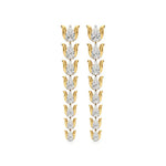 Mode | Pear Lab-Grown Diamonds Dangler Earrings - Nivara