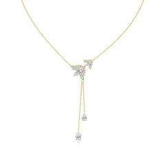 Flora | Pear, Marquise & Round Lab Grown Diamonds Floral Necklace - Nivara