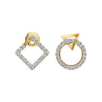 Mode | Round Lab-Grown Diamonds Halo Earrings - Nivara