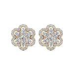 Flora | Round Lab-Grown Diamond Studs - Nivara