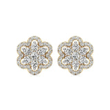 Flora | Round Lab-Grown Diamond Studs - Nivara