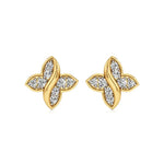 Flora | Round Lab-Grown Diamonds Floral Studs - Nivara