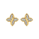 Flora | Round Lab-Grown Diamonds Floral Studs - Nivara