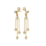 Mode | Pear & Round Lab-Grown Diamond Danglers - Nivara
