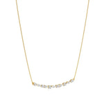 Anek | Multi-Shape Lab Grown Diamonds Bar Necklace - Nivara