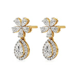 Vanya | Pear & Round Lab-Grown Diamonds Teardrop Studs - Nivara