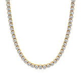 Sutra | Round Lab Grown Diamonds Buttercup Setting Tennis Necklace