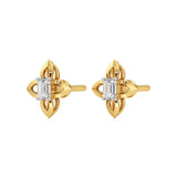 Nora | Emerald Solitaire Lab-Grown Diamond Studs - Nivara