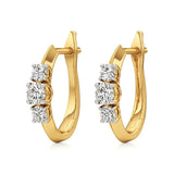 Aria | Trio Round Lab-Grown Diamond Hoop Earrings - Nivara