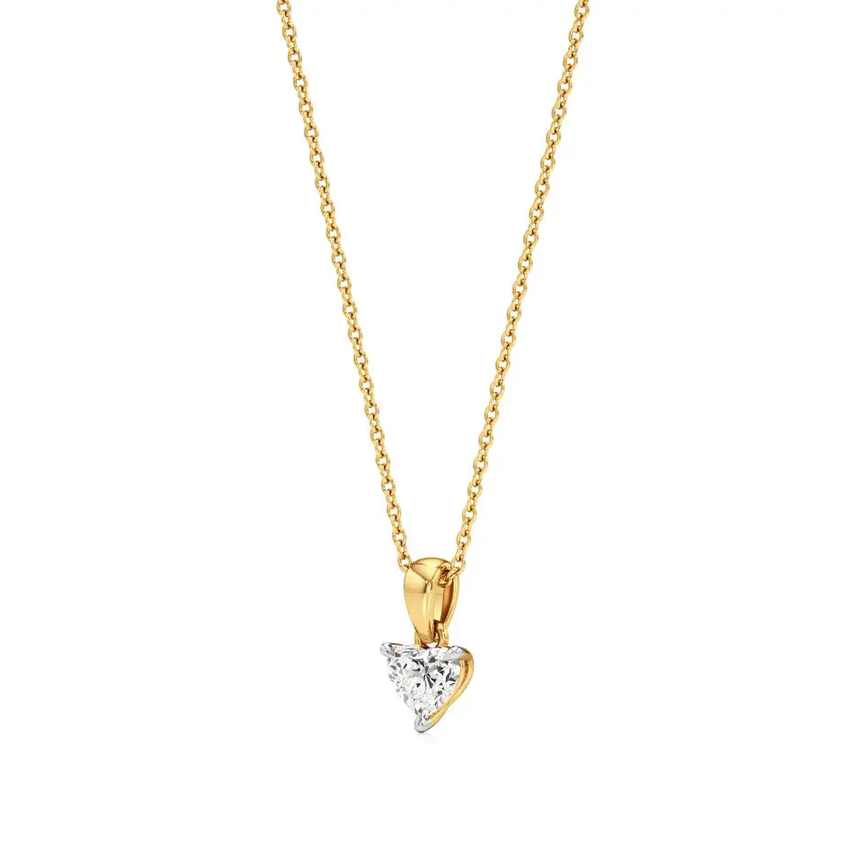 Sneh | Heart-Cut Solitaire Lab Grown Diamond Pendant - Nivara